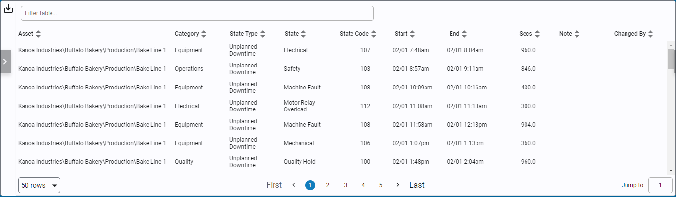 Downtime Report