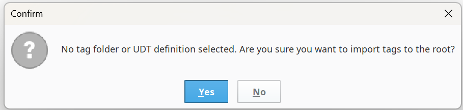 Import Root folder